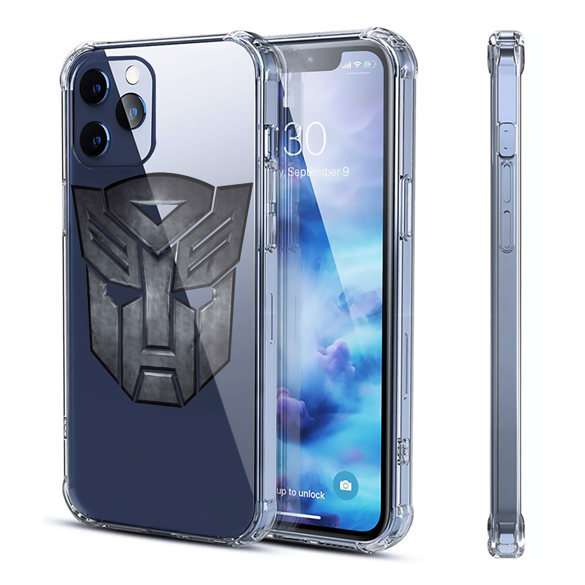 （画像用） Transformers トランスフォーマー 【iPhone 12シリーズ対応】透明スマホケース（クリアソフトケース）